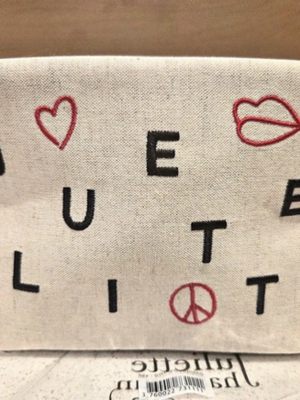 Juliette Has a Gun Canvas Makeup Pouch Beige
